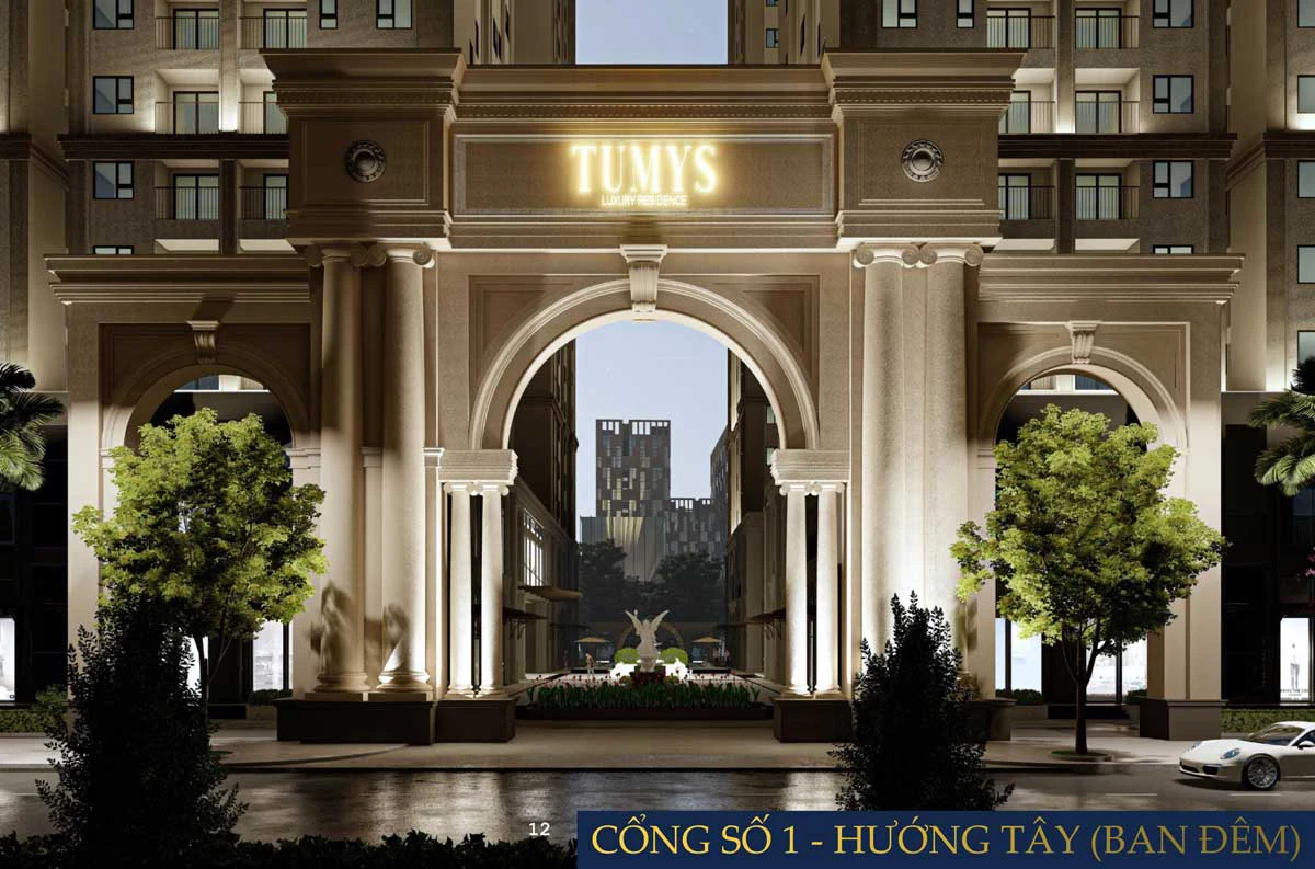 Cổng Số Một Hướng Tây Tumys Homes Phú Mỹ